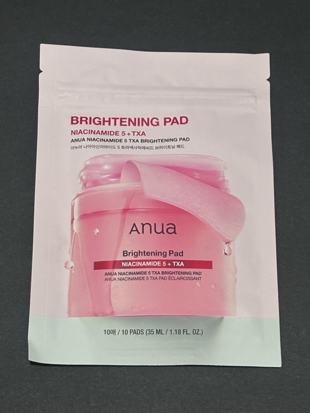 Anua Brightening Pads 10 Count - Niacinamide Brightening Pads - Korean Skincare